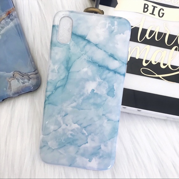 Blue Marble Phone Case iPhone X Soft Cover - Picture 5 of 5